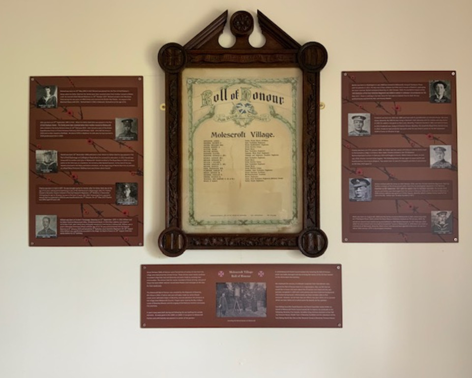 Molescroft Village Roll of Honour & Memorial Boards