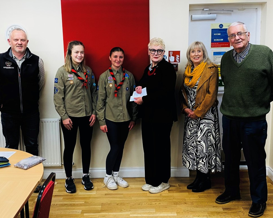 Scouts - Well done Natasha and Henrietta