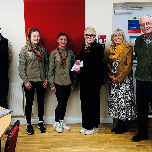 Scouts - Well done Natasha and Henrietta