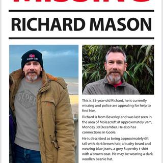 Richard Mason Missing Poster