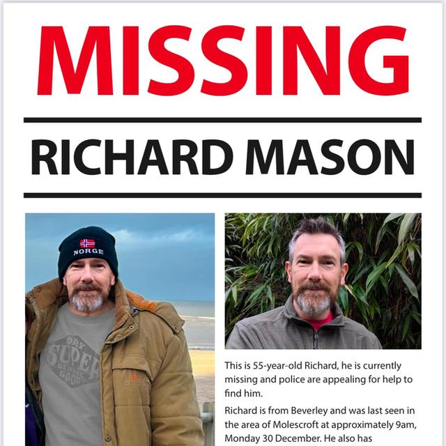 Richard Mason Missing Poster